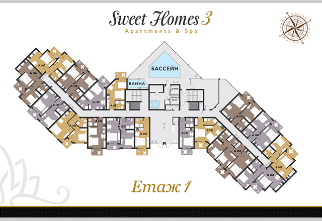 Раскошный комплекс «Sweet homes 3» на Солнечном берегу продажа апартаментов